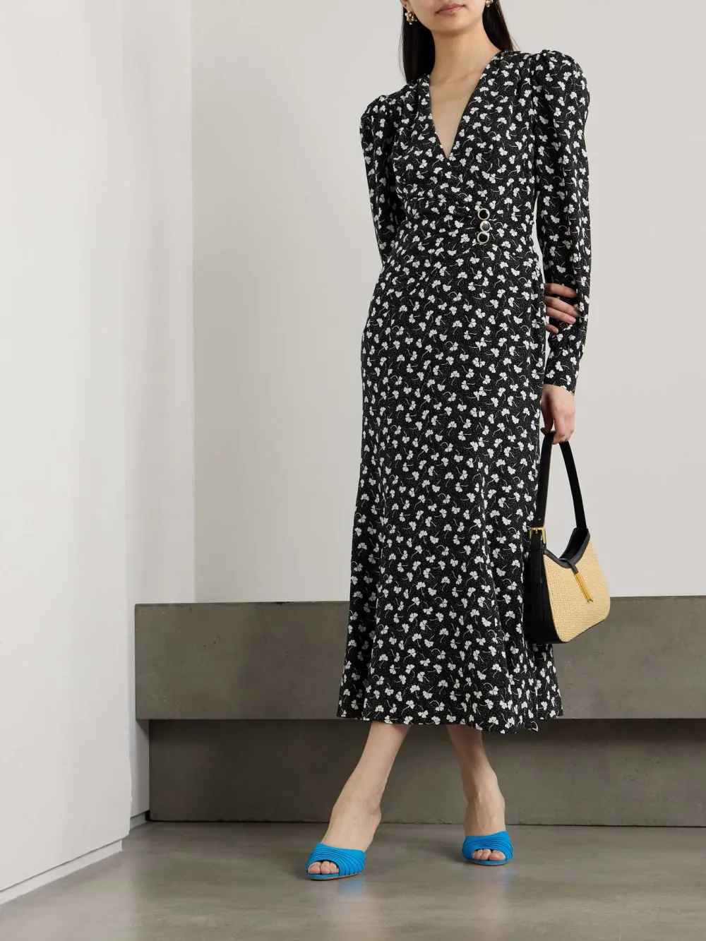 Surplice Long Sleeve Dress