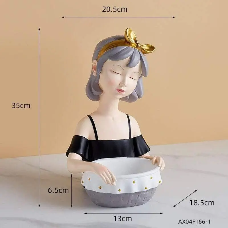 Girl With Tray Sculpture