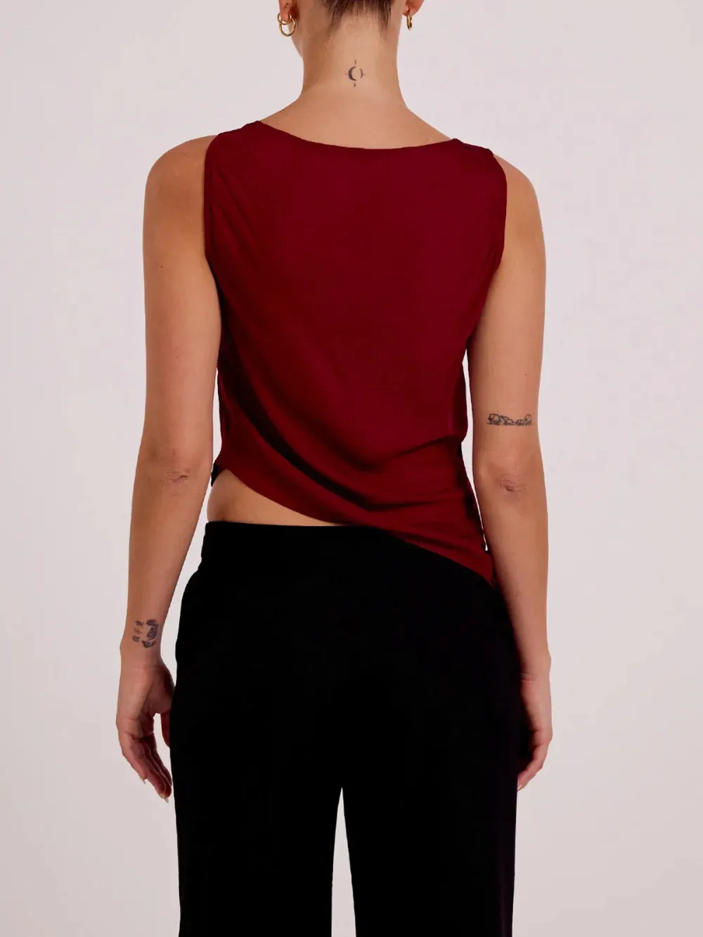 Casual Style Merlot Tank Tops