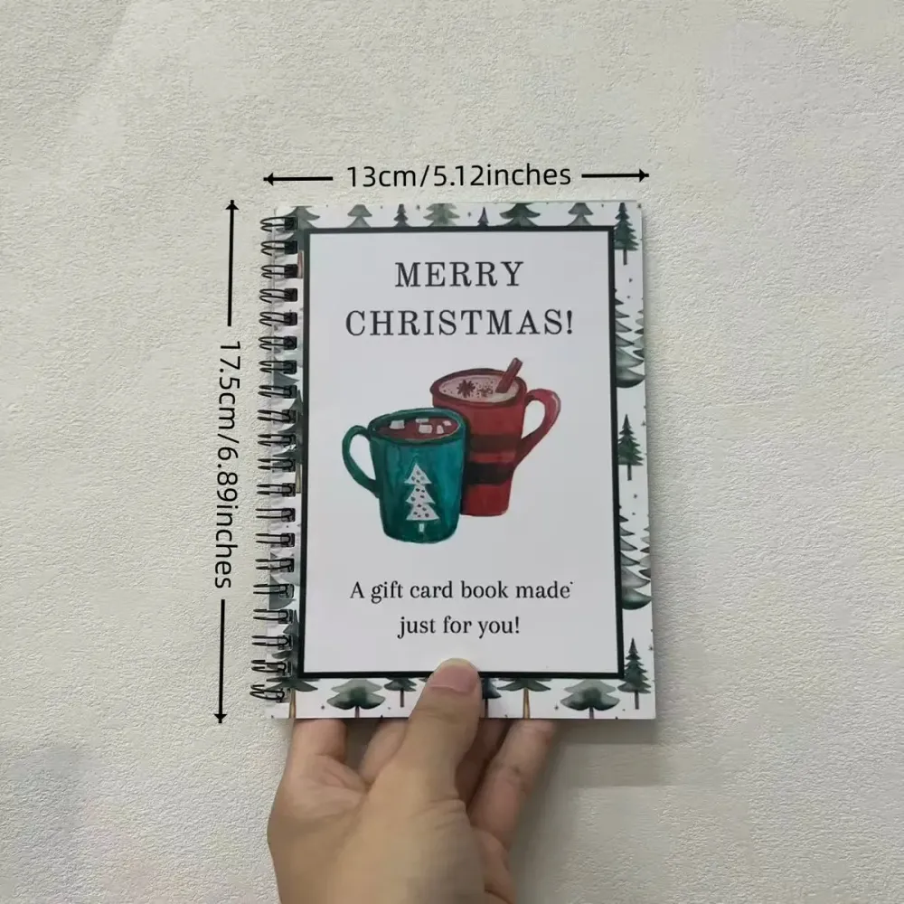 Christmas Gift Card Book Diy Spiral Bound Gift Card Book