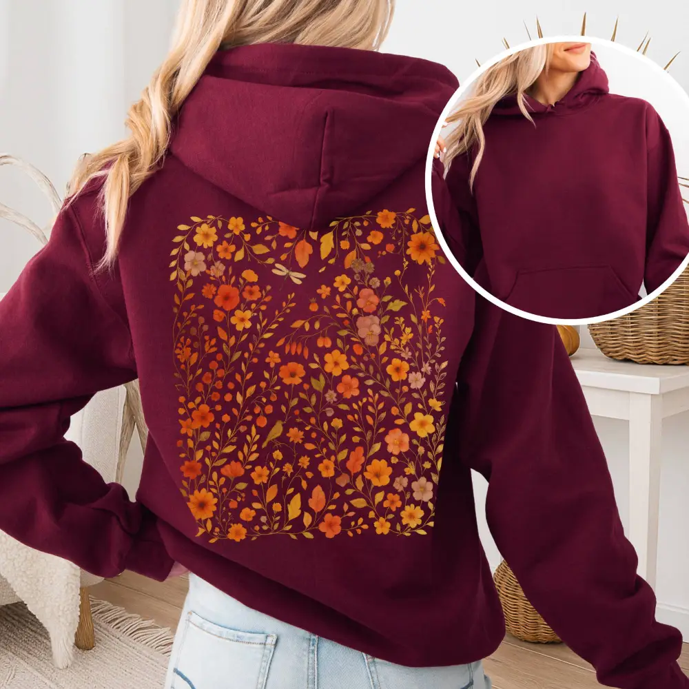 Cottagecore Floral  Wildflower Hoodie