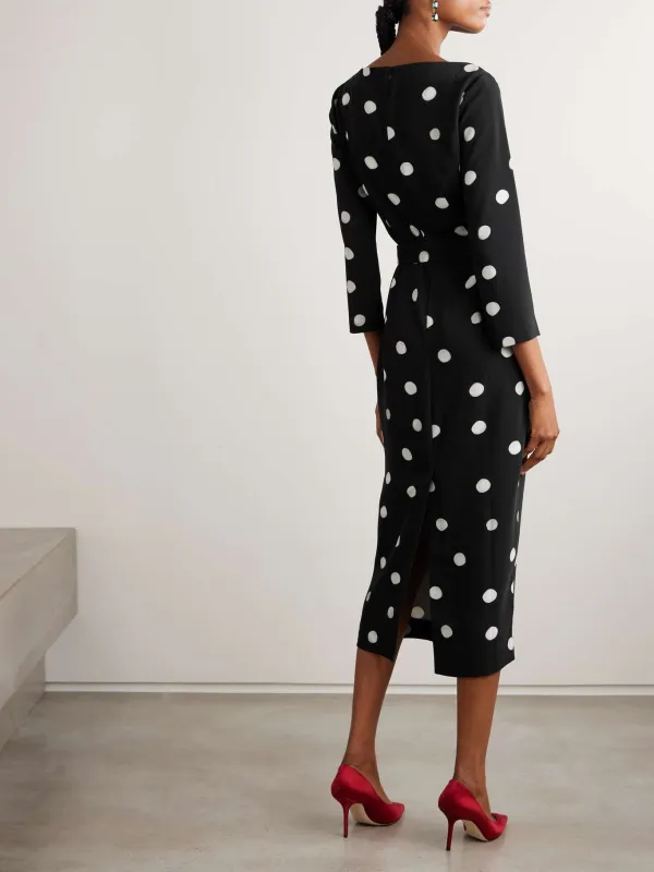 PolkaDot Round Neck Dress