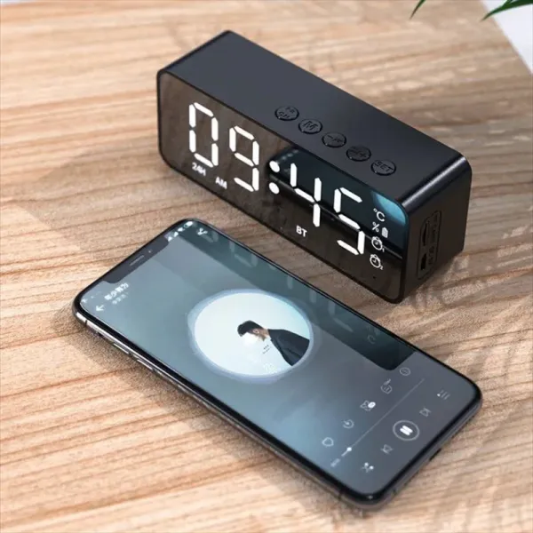 Alarm Clock with Bluetooth Speaker