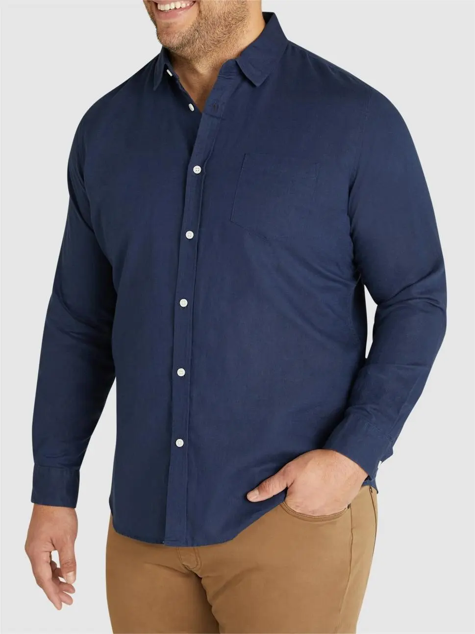 Men's Relaxed Linen Long Sleeve Shirts