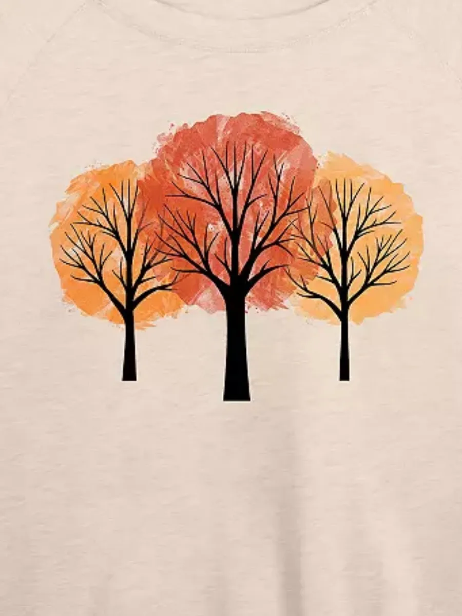 Tree Graphic Long Sleeve T-Shirt
