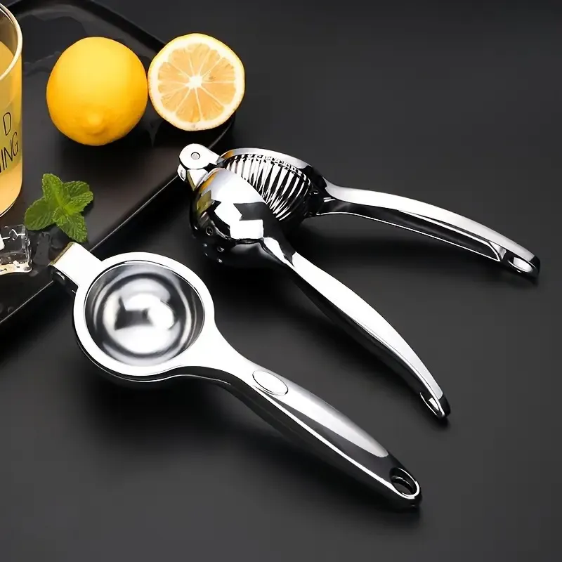 Silvery Stainless Steel Manual Citrus Fruit Press
