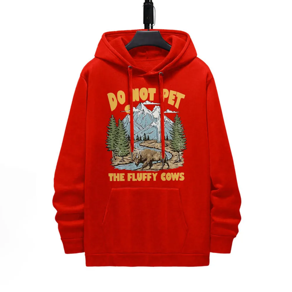 Wildlife Warning Graphic Casual Sweatshirts