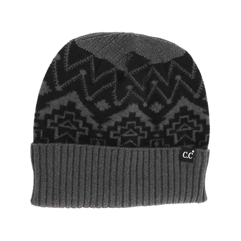 Cuffed Southwestern Beanie