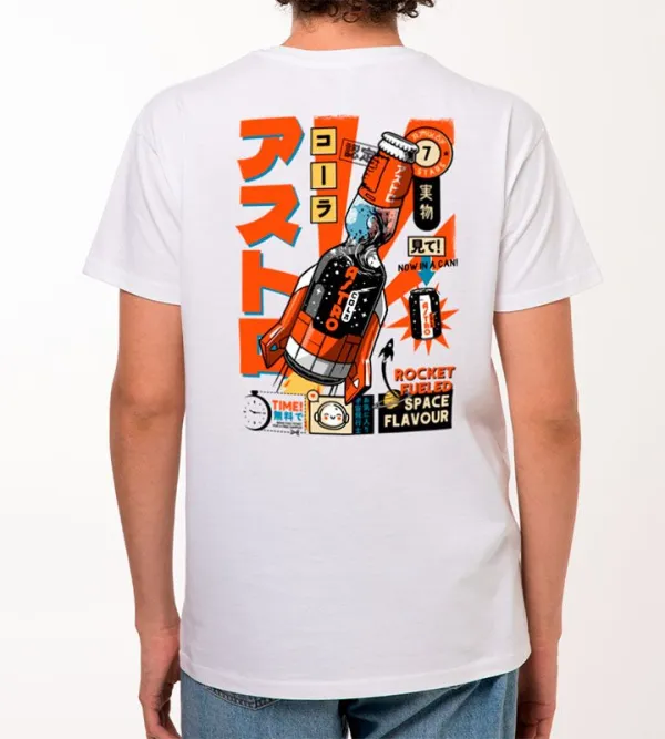 Space Flavour Graphic White T-Shirt