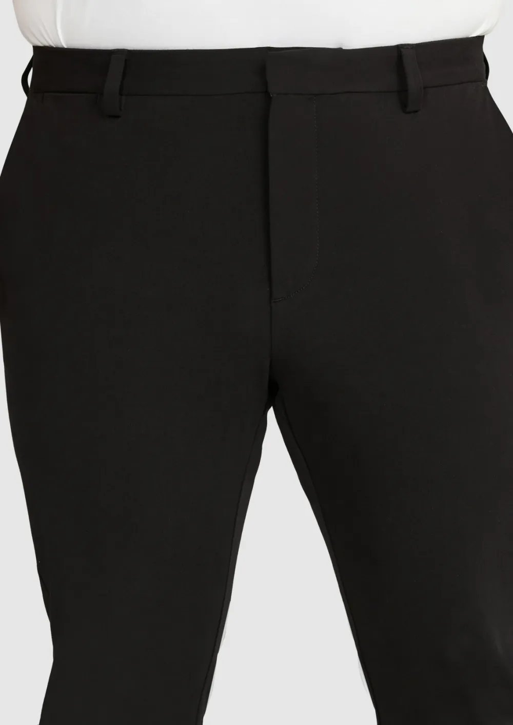 Black Comfort Stretch Chino Pants