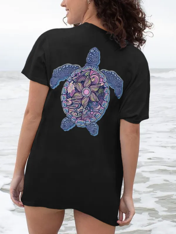 Pretty Turtle Pattern Tee