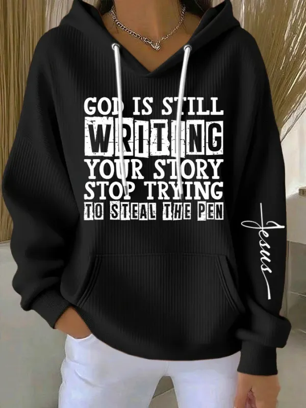 Slogan ​Elements Print Casual Hoodies