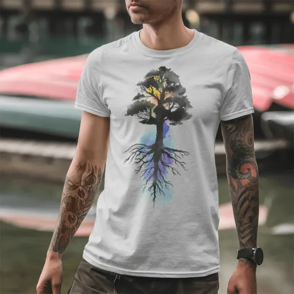 Watercolor Tree - 100% Cotton T-Shirt