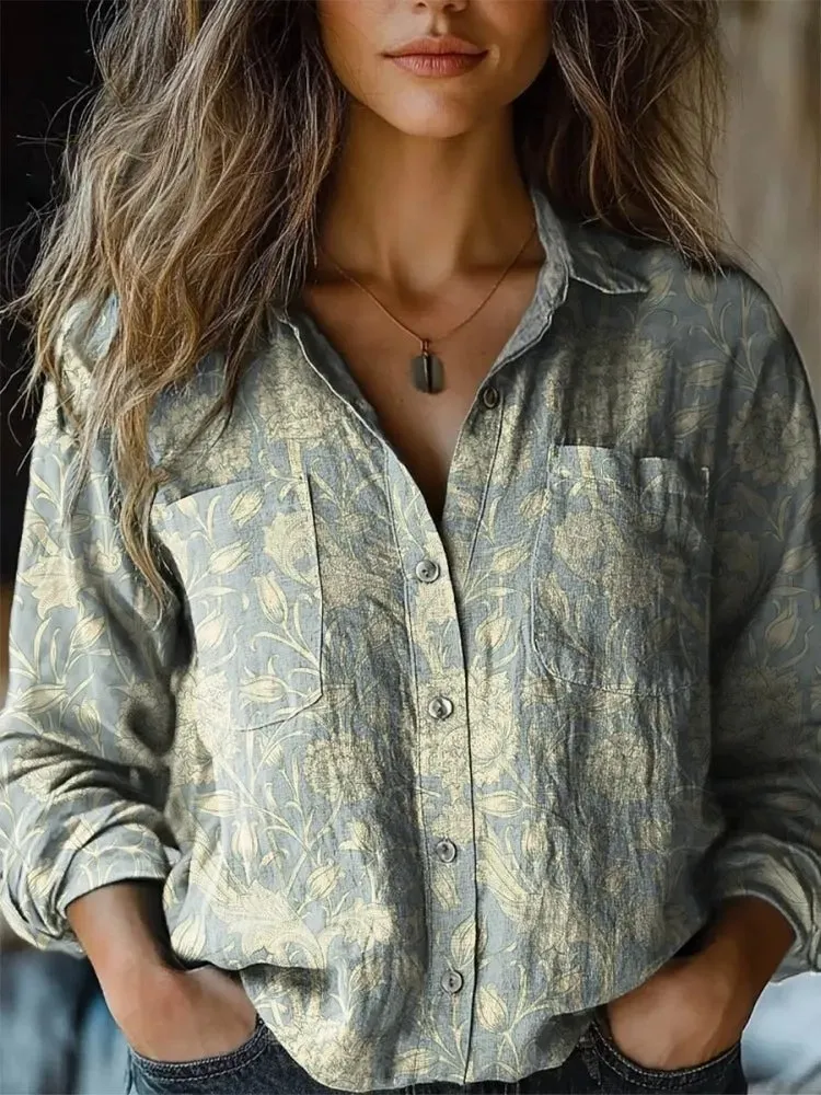 Women's  Art Print Comfortable Cotton Shirt