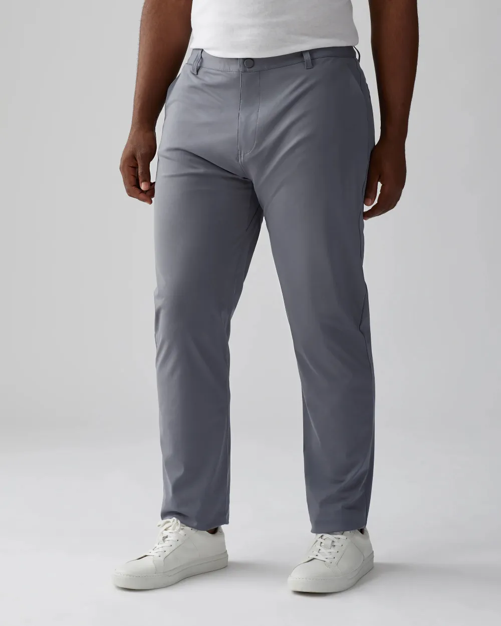 Classic Fit Flat Front Hidden Expandable Waist Pants