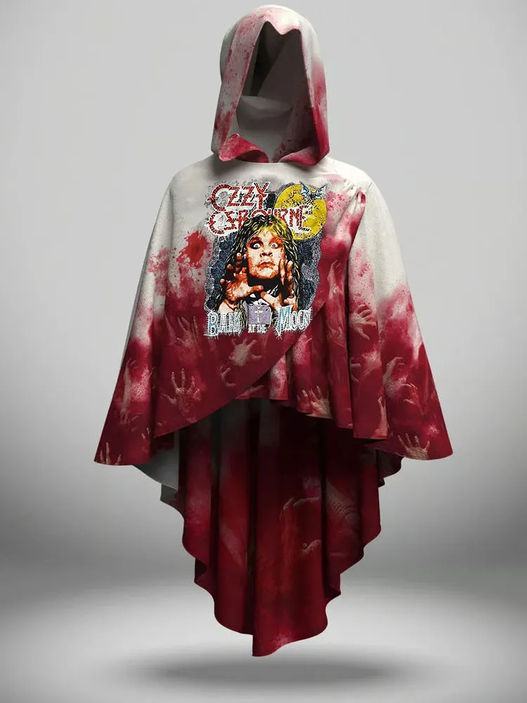 Women'S Irregular Hem Hooded Cape