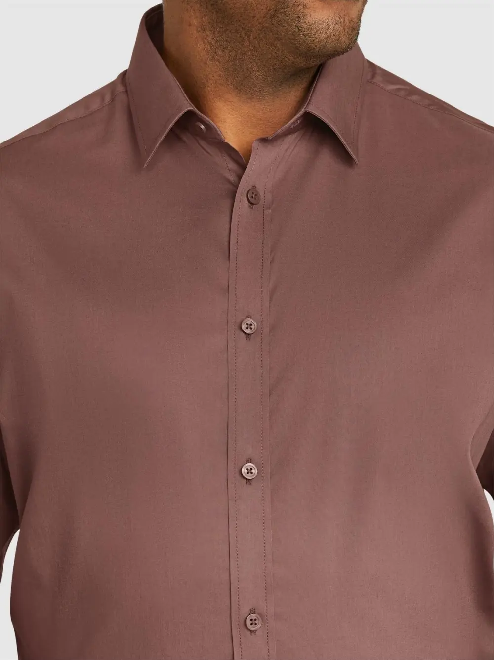 Plain Long-Sleeve Formal Shirts
