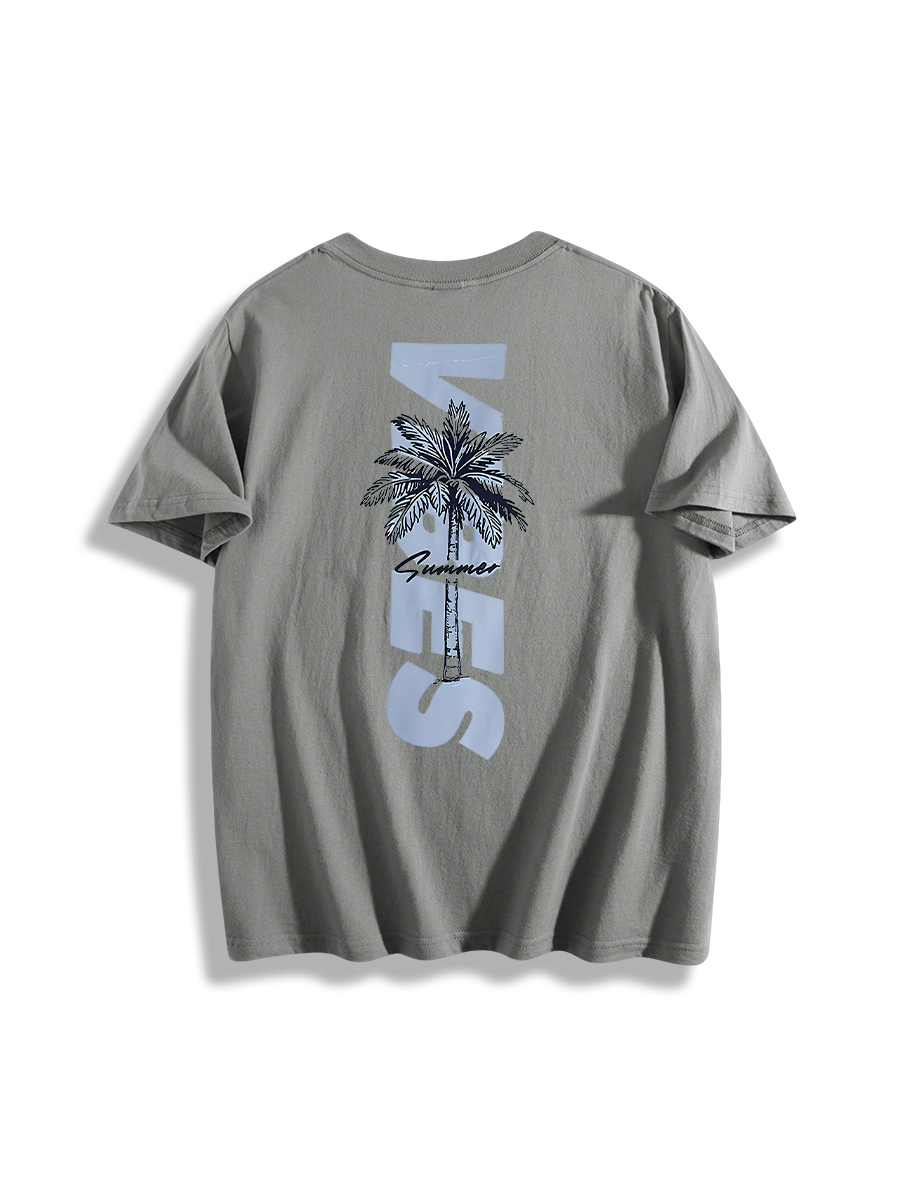 Palm Tree Summer Vibe Graphic T-Shirt