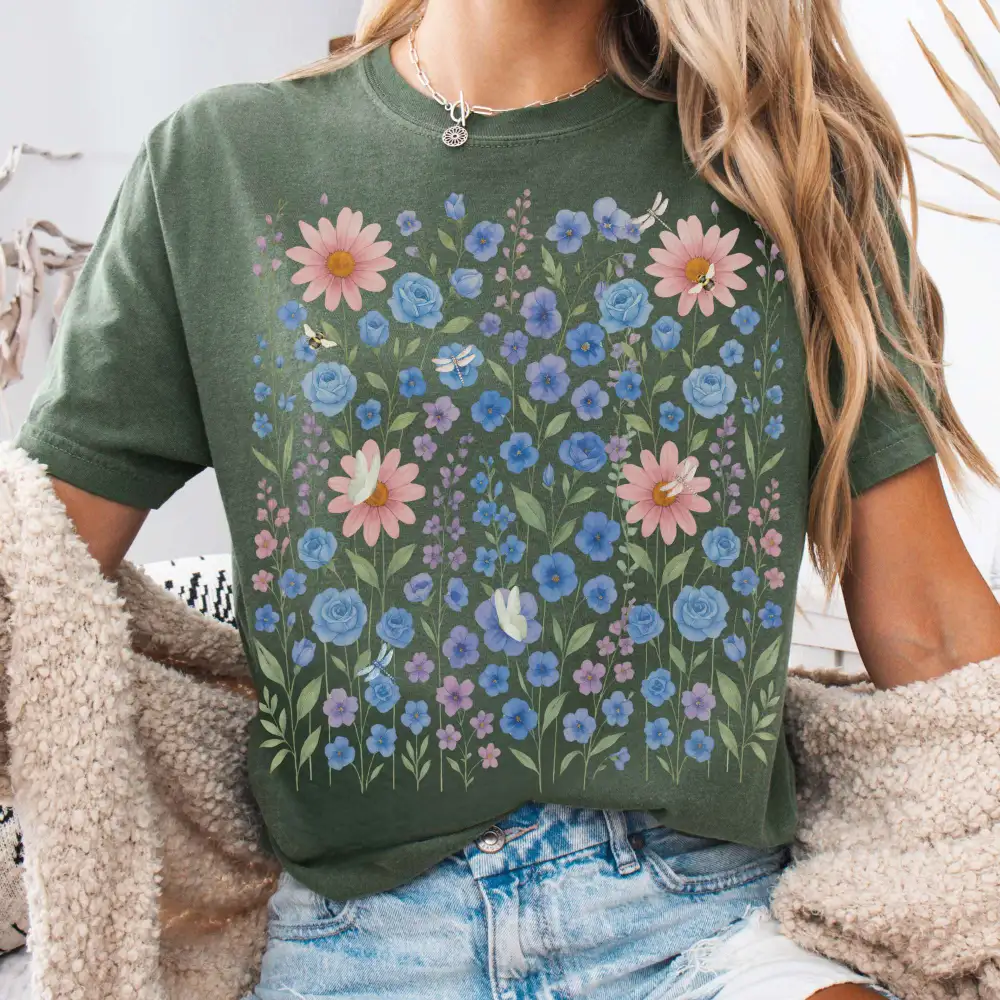Cottagecore Wildflower T-shirt