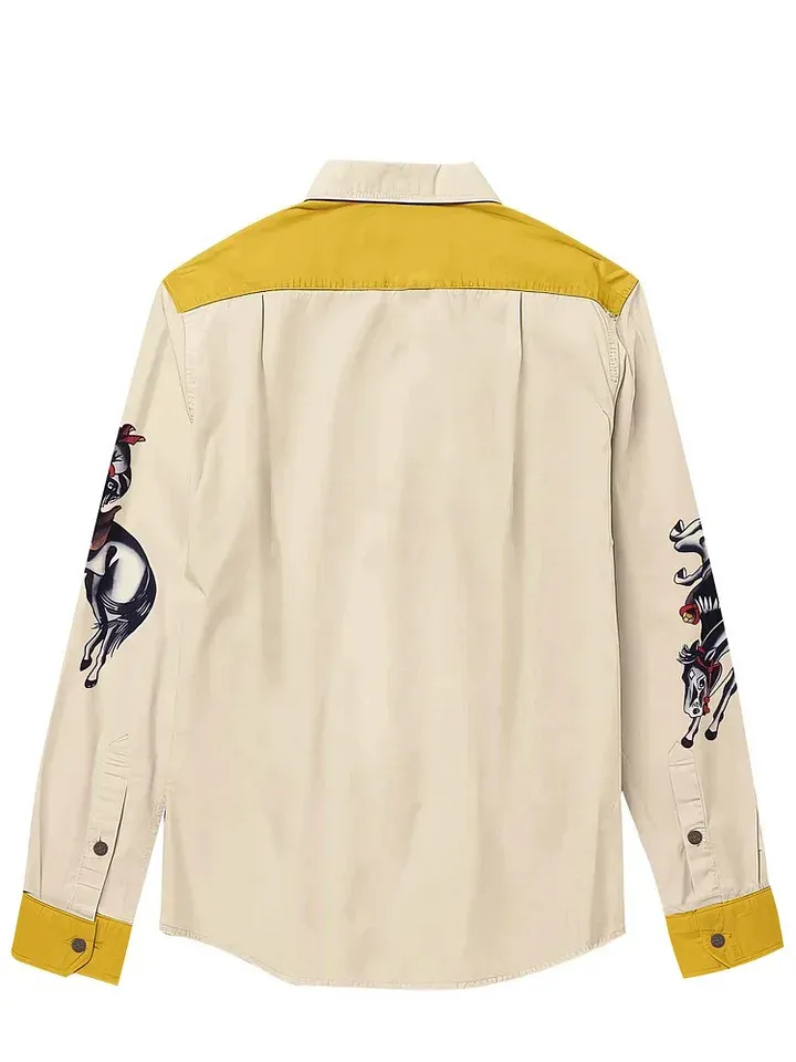 Classic Western Star Cowgirl - 100% Cotton Long Sleeves Shirt