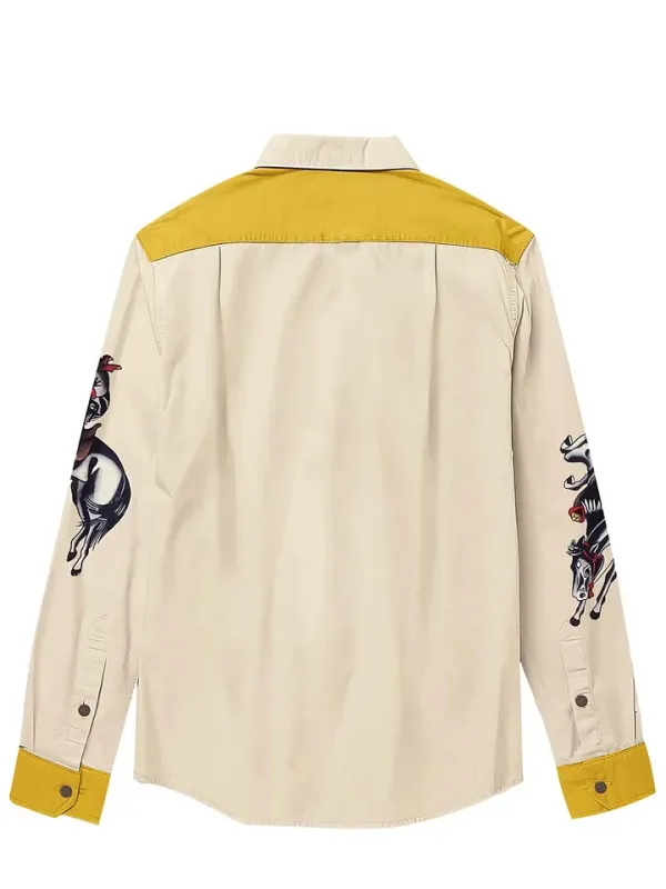 Classic Western Star Cowgirl - 100% Cotton Long Sleeves Shirt