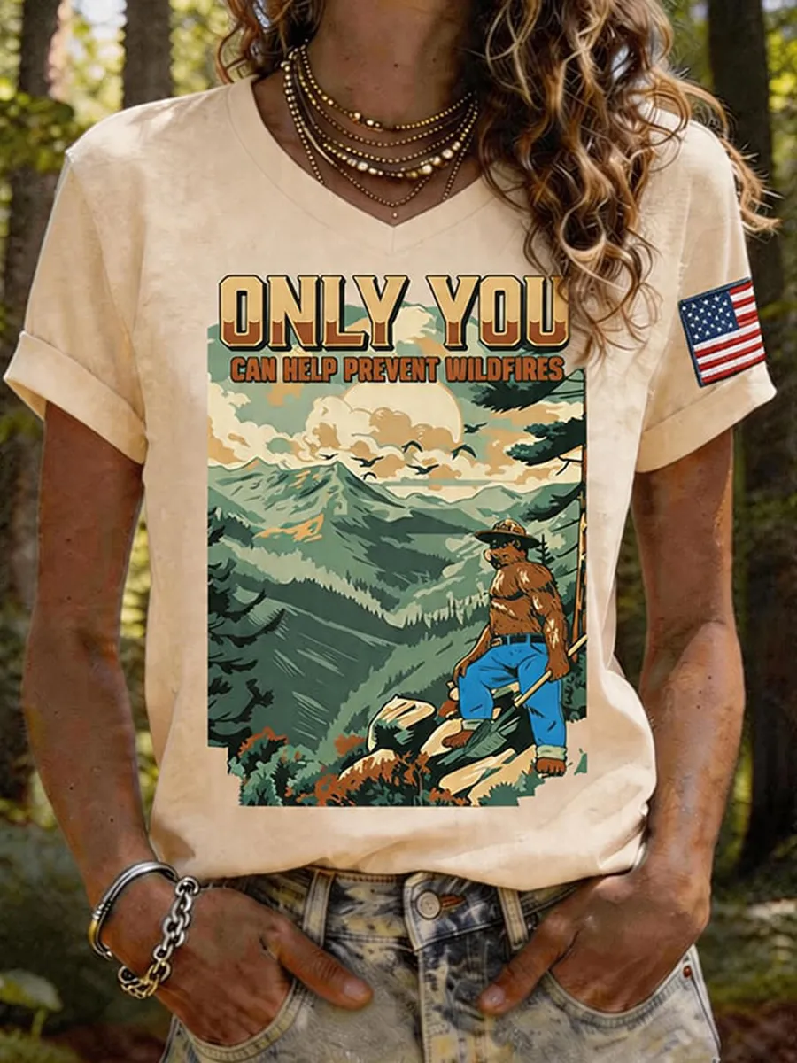 Only You Can Stop It -Save America's Forests T-Shirt
