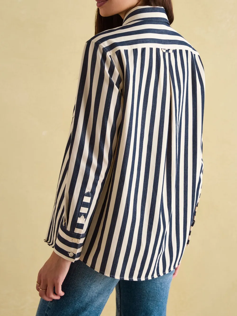 Green & Cream Stripe Shirt