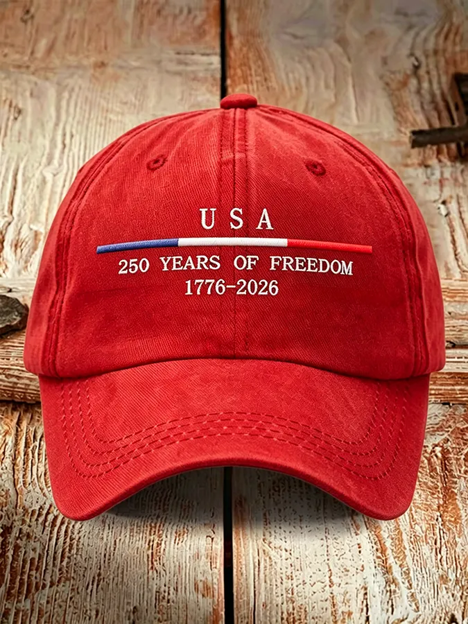 250Th Anniversary Embroidered Duck Tongue Hat In The United States
