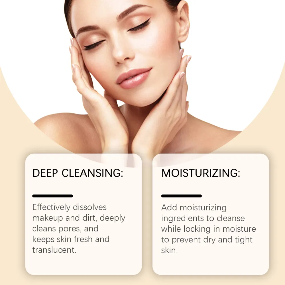 Viareline,Clean makeup remover, gentle ingredients, moisturizing makeup remover, no tightness on face, clean skin care-$GO