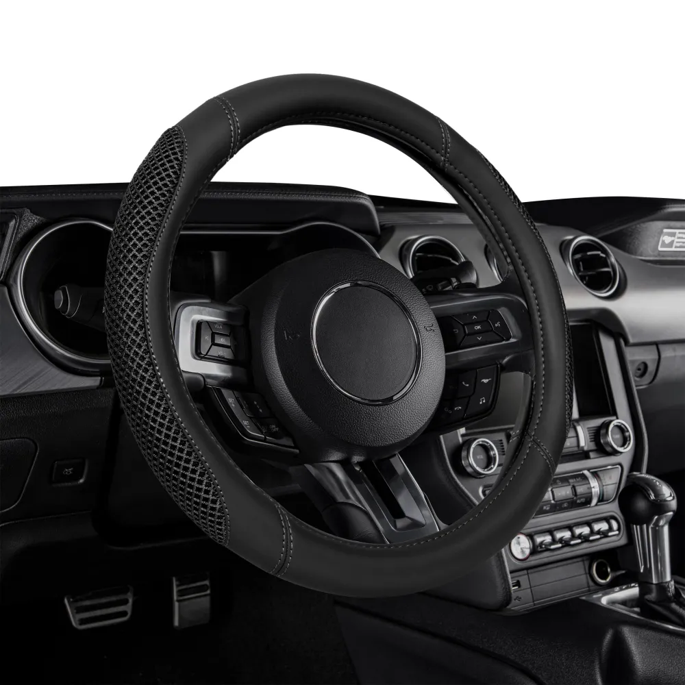 Leather Universal Steering Wheel Cover