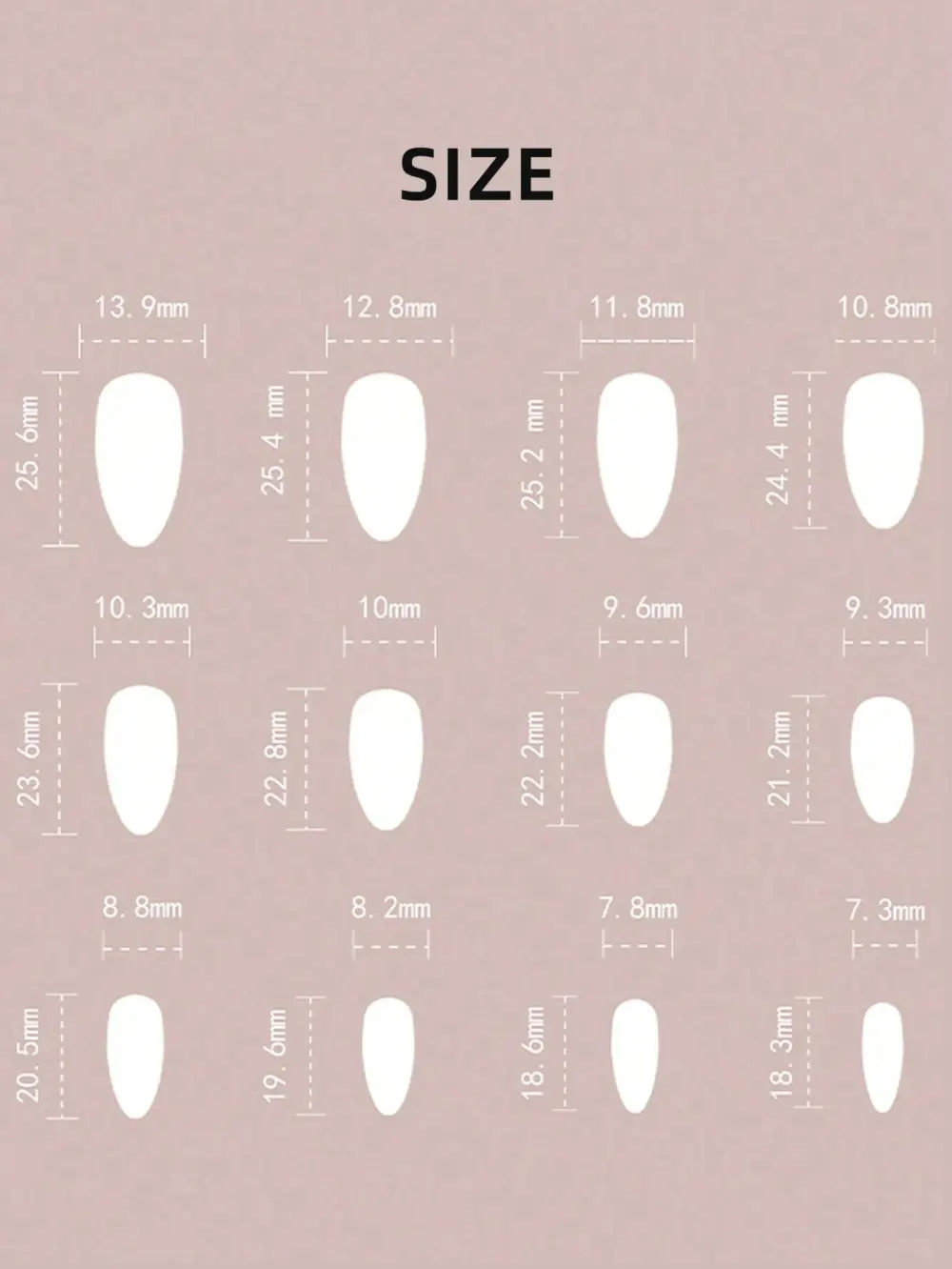 Nailhour 24Pcs French Medium Almond Gilded Autumn Press Cat Eye On Nails