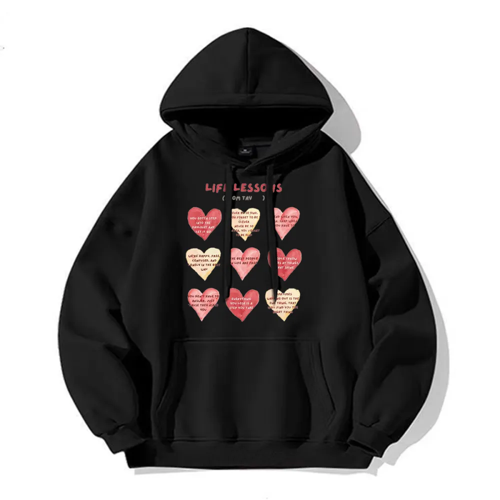 Funny Heart Printed Hoodies