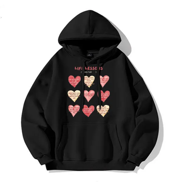 Funny Heart Printed Hoodies