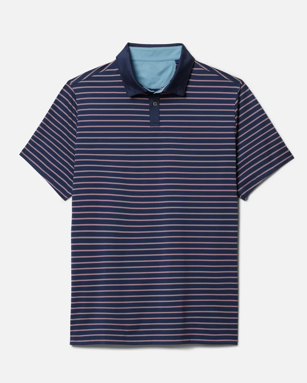 Men's Striped Short Sleeve Polo T-Shirts