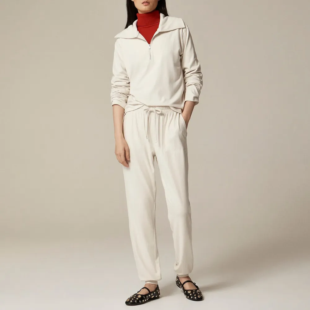 Mid-Waist Soft Rib Joggers