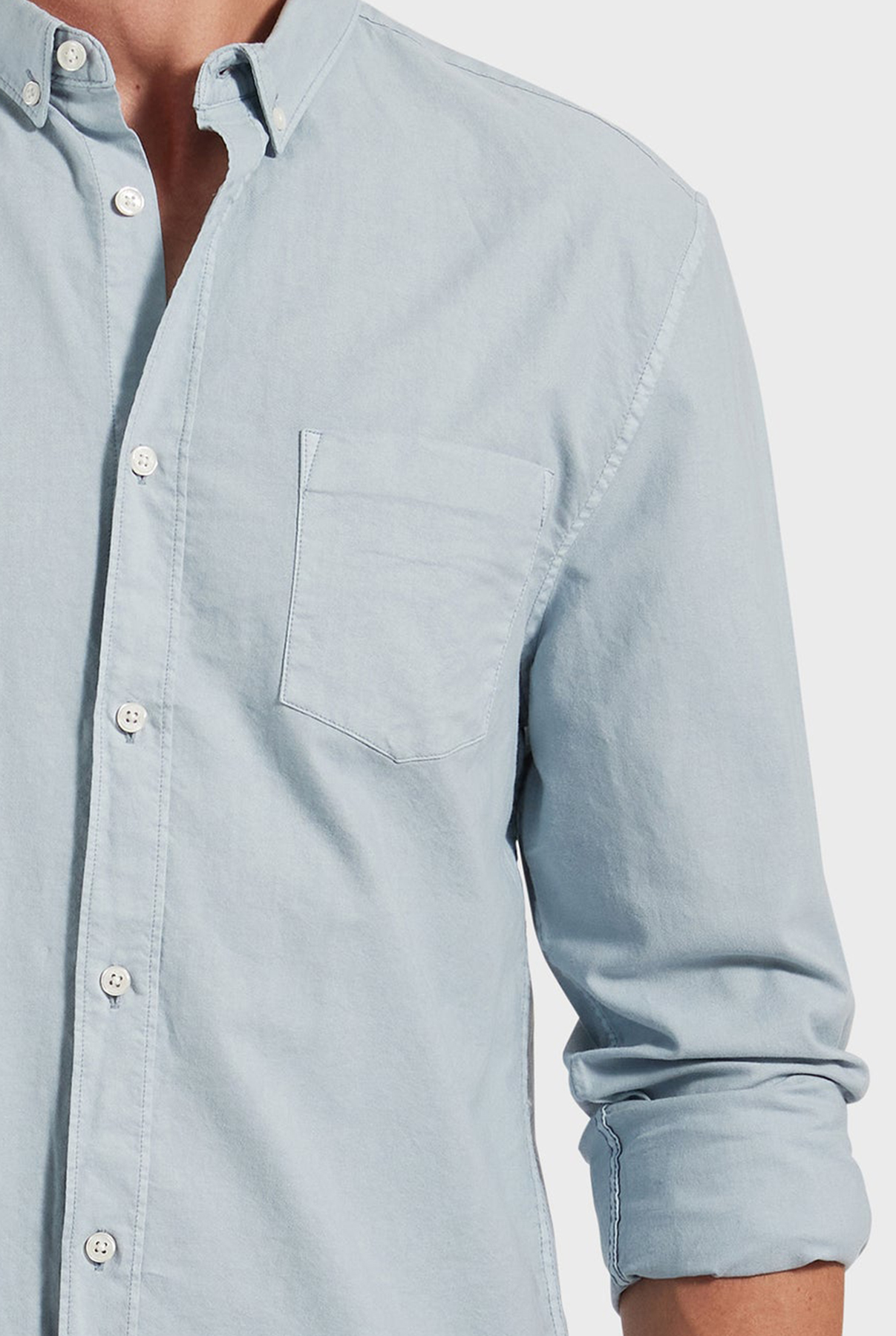 Vintage Oxford Shirt-Lavender stripe