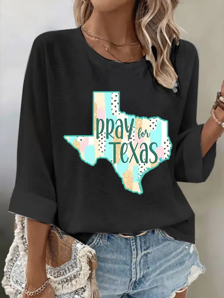 Women'S PPAY TEXAS  Versatile  Breathable Round Neck T-Shirt