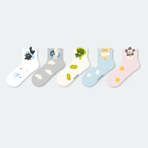 Fun Cartoon Critter Crew Socks