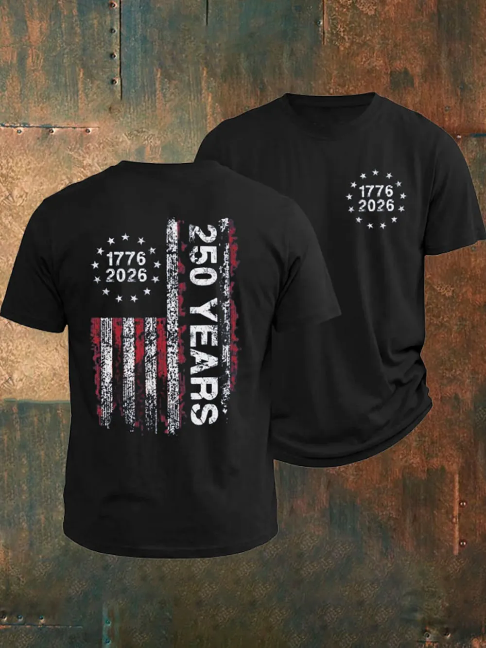 Men'S 250Th Anniversary Printed Casual T-Shirt