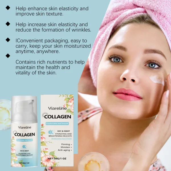 Collagen moisturizing cream, hydrating, anti-wrinkle and regaining youthfulness-$SY