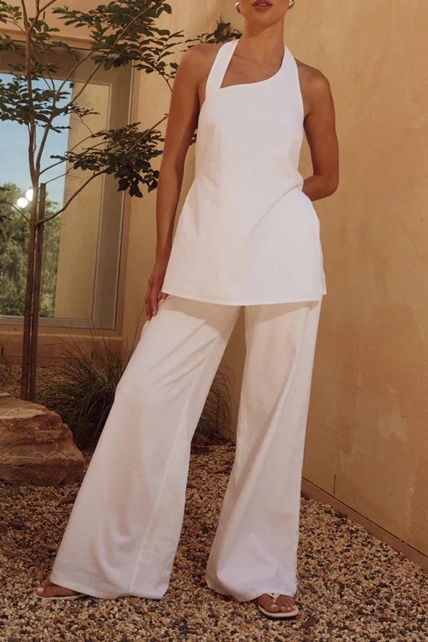 Black High Waisted Wide Leg Pants