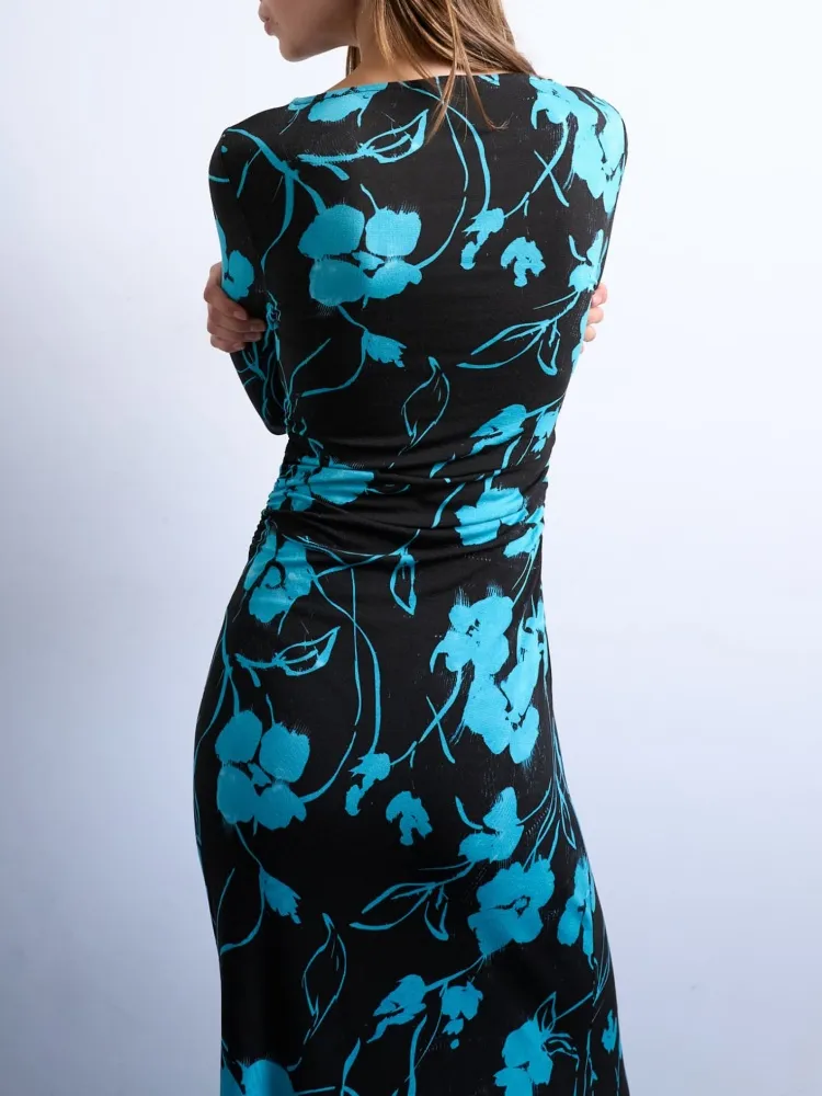 Floral Slim Fit Maxi Dress