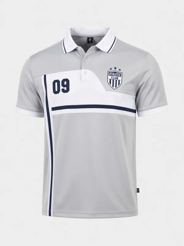 Men's Athletic Club 09 Number Printed Polo Shirt