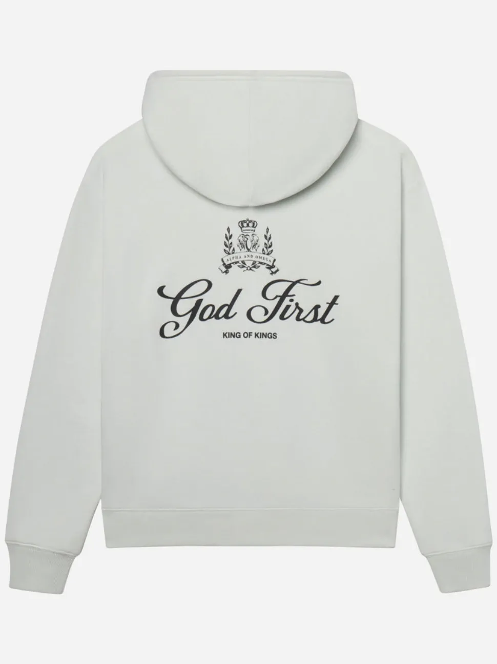 Women's Chic Inspirational Spiritual Slogan Print Hooded Long-Sleeve Sweatshirt