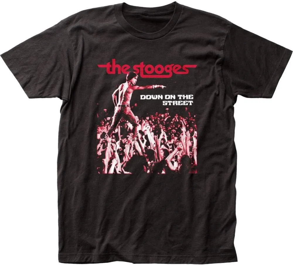 Men's The Stooges Rock Band Printed T-Shirt