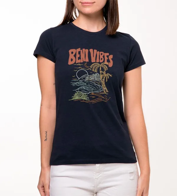 Coconut Tree Line Pattern T-Shirt