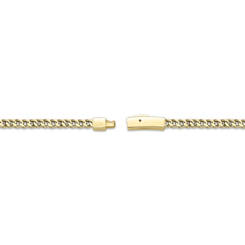 Foxtail Chain Necklace Yellow Ion-Plated Stainless Steel