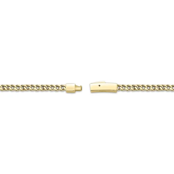 Foxtail Chain Necklace Yellow Ion-Plated Stainless Steel