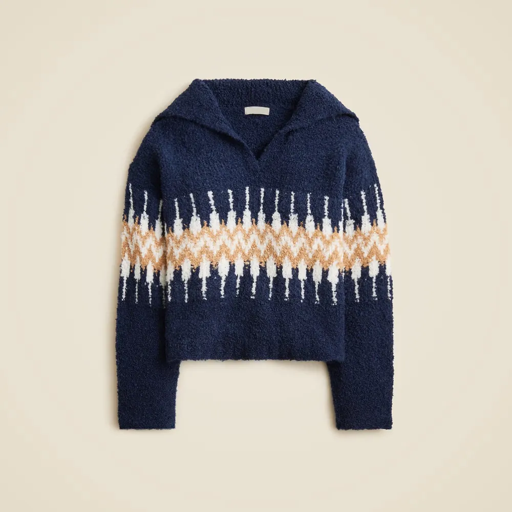 Argyle Pattern V-Neck Long Sleeve Sweaters