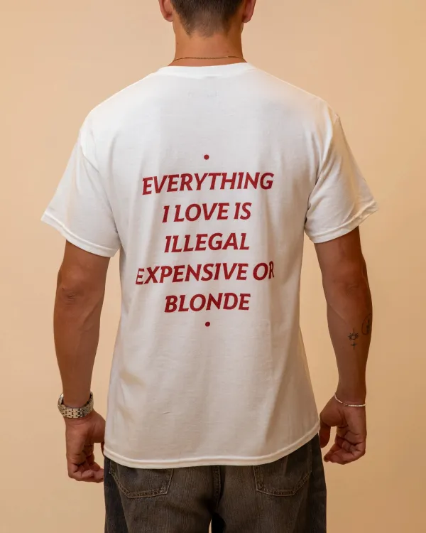 Men's Letter Print Casual Round Neck T-Shirt
